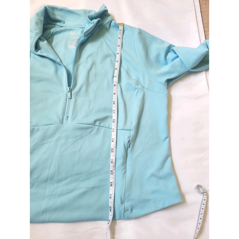All in Motion Full Zip Jacket Athletic Running Thumb Holes Light Blue Size XL - Picture 7 of 11